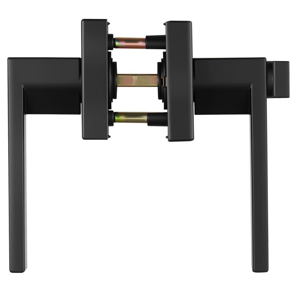 Privacy Door Handle 1 PC Matte Black Square Door Lever Interior Reversible Lever