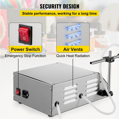 Automatic Digital Liquid Filling Machine, 5 to 3.5L Capacity, Stainless Steel