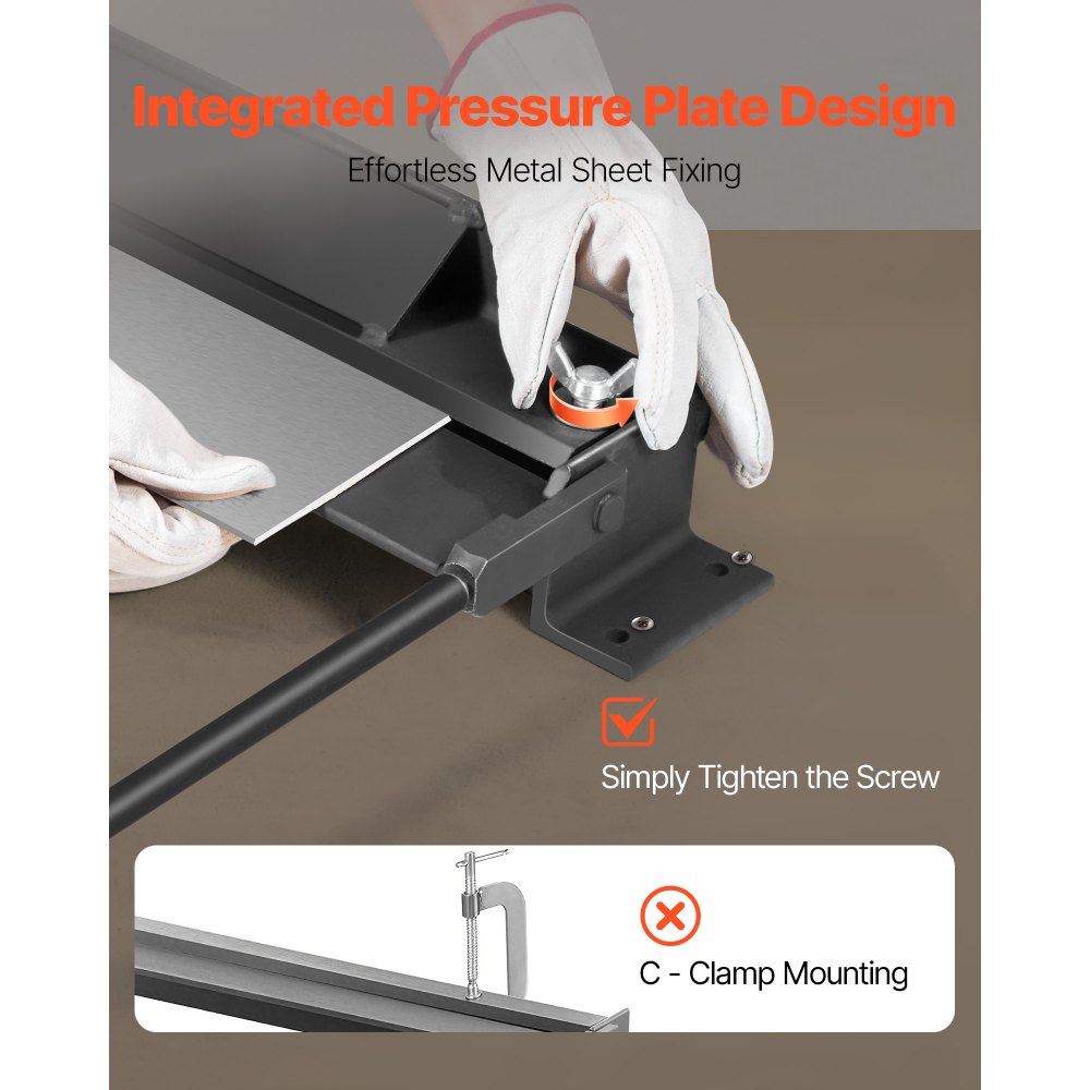 762mm Box and Pan Brake 0-135° 18 Ga Sheet Metal Bending Brake Heavy Duty