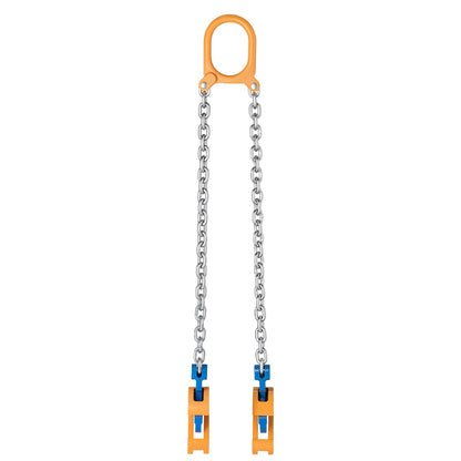 Chain Drum Lifter, G80 Drum Lifting Chain Sling with Thickened Security Hook, 0.9 Ton Capacity, 50cm Long Sturdy Drums Handling Equipment, Carbon Steel Barrel Lifter for Plastic & Metal Drums