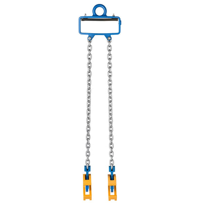 Chain Drum Lifter, G80 Drum Lifting Chain Sling with Security Hook, Drums Handling 1 Ton Capacity, Equipment Fits for Crane Forklift, Carbon Steel Barrel Lifter for Plastic & Metal Drums