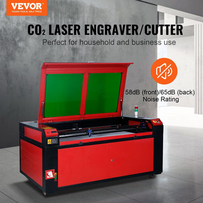 130W CO2 Laser Engraver with 0.9 x 1.4m Workbed for Multi-Material Use