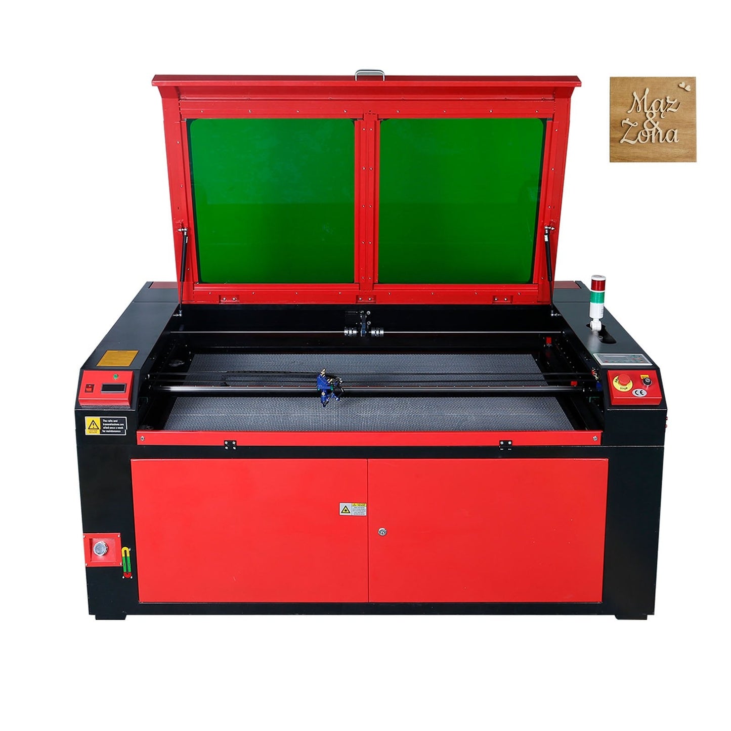 130W CO2 Laser Engraver with 0.9 x 1.4m Workbed for Multi-Material Use