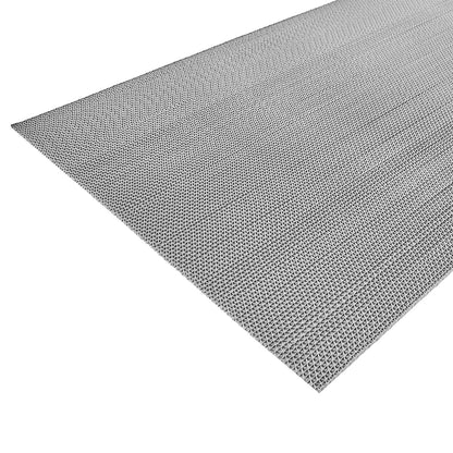 Drainage Mat, 90 x 300 cm, PVC Non Slip Commercial Floor Mat, Wet Area Water Drain Splash Matting Hollow Doormat Roll, for Outdoor Indoor Restaurant Swimming Pool Patio Bathroom Washroom, Gray