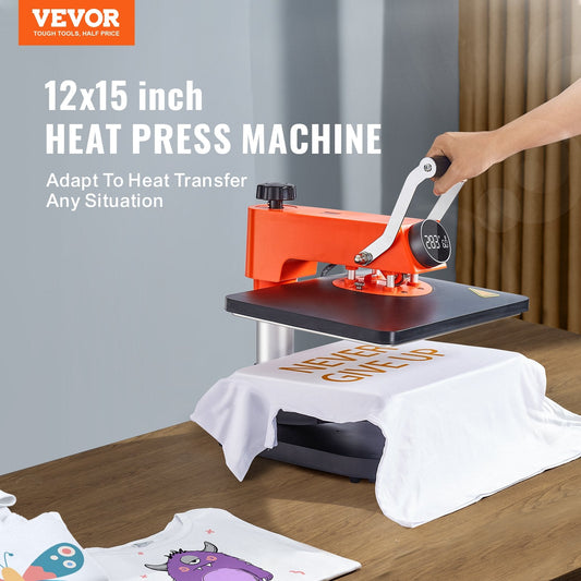 6-in-1 Heat Press Machine for T-Shirt, Plate, and Mug Sublimation Transfers