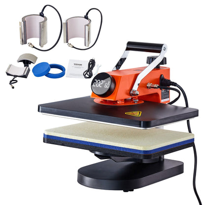 6-in-1 Heat Press Machine for T-Shirt, Plate, and Mug Sublimation Transfers