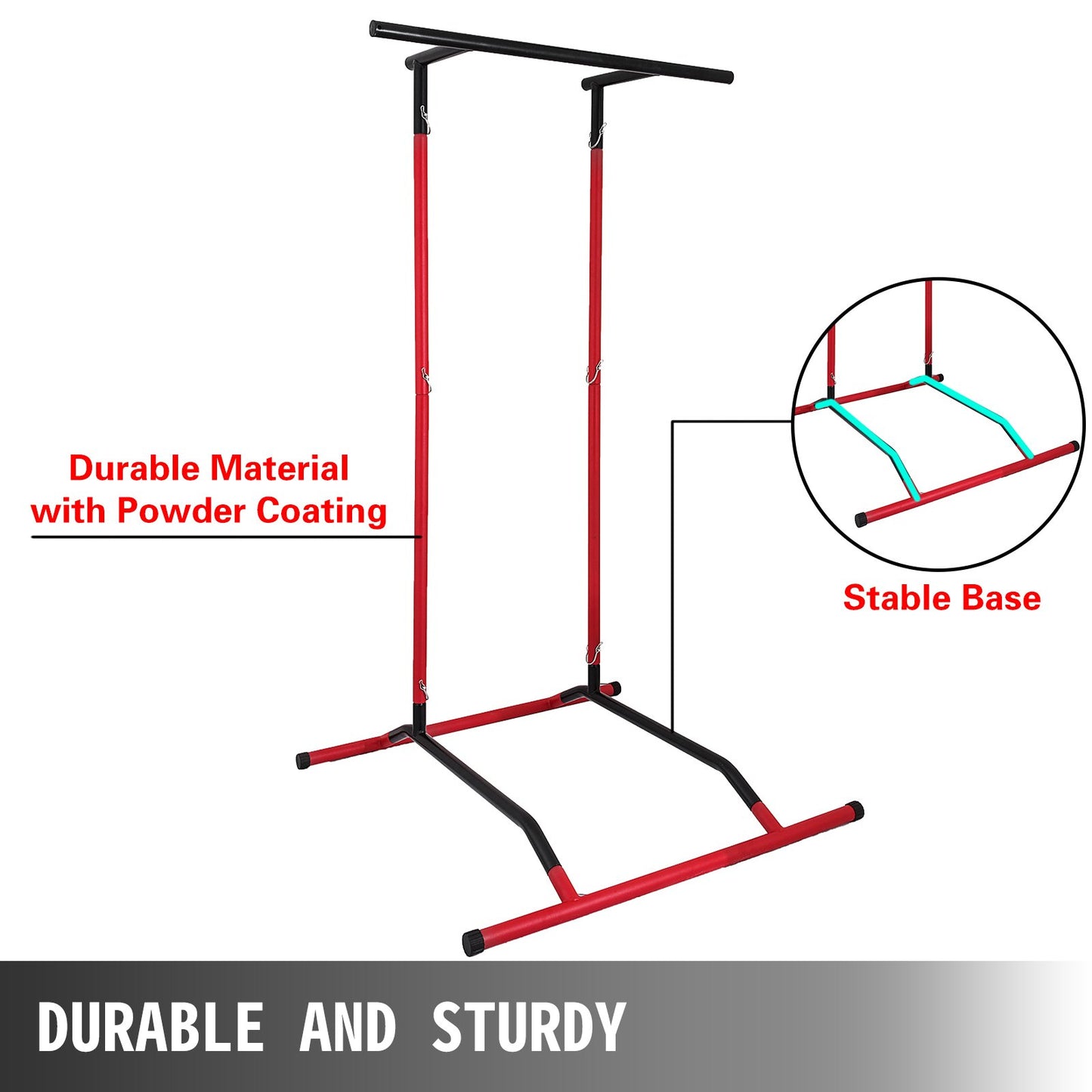 VEVOR 220LBS Pull Up Dip Station Power Tower Station Multi-Station Power Tower Workout