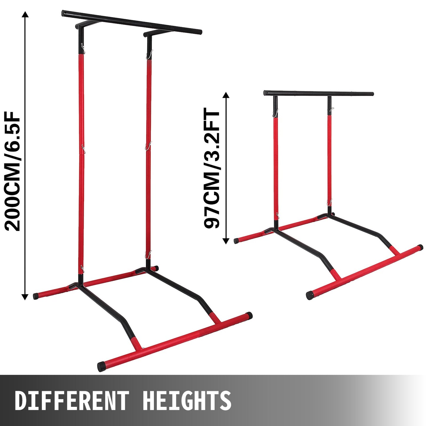 VEVOR 220LBS Pull Up Dip Station Power Tower Station Multi-Station Power Tower Workout
