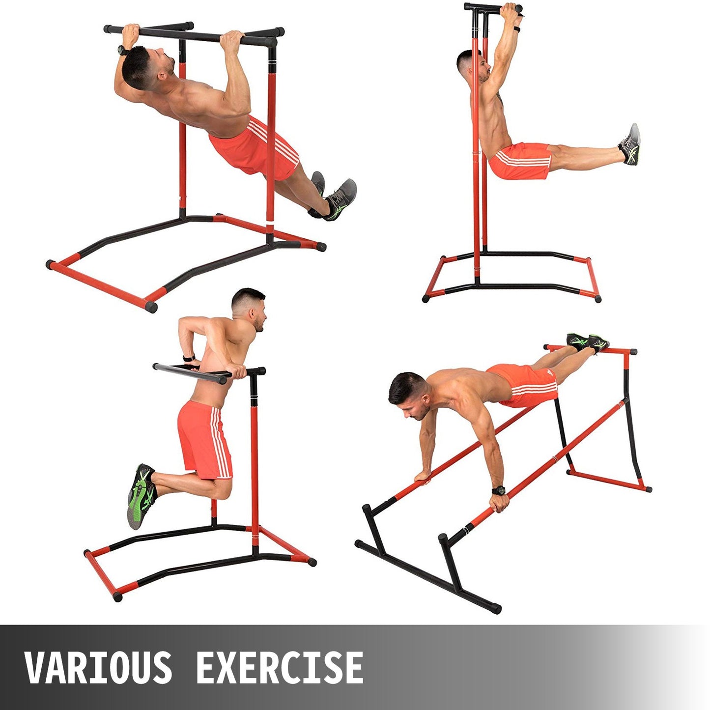 VEVOR 220LBS Pull Up Dip Station Power Tower Station Multi-Station Power Tower Workout