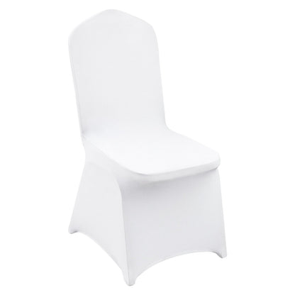 Universal White Spandex Chair Covers, Washable Slipcovers for Events (200 PCS)