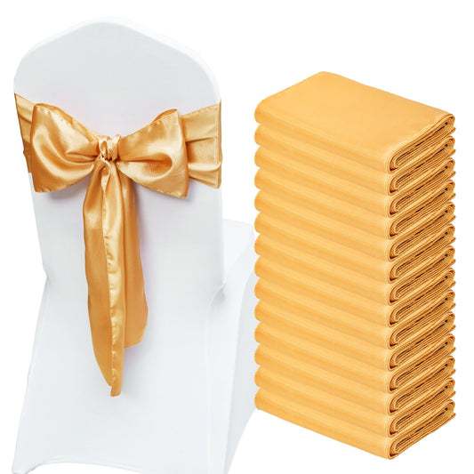 VEVOR Stretch Spandex Chair Sashes Bows, Chair Slipcover and Stretch Chair Sash,