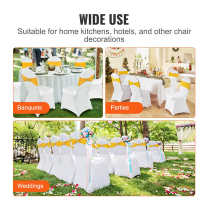 VEVOR Stretch Spandex Folding Chair Covers, Universal Fitted Chair Cover with Chair