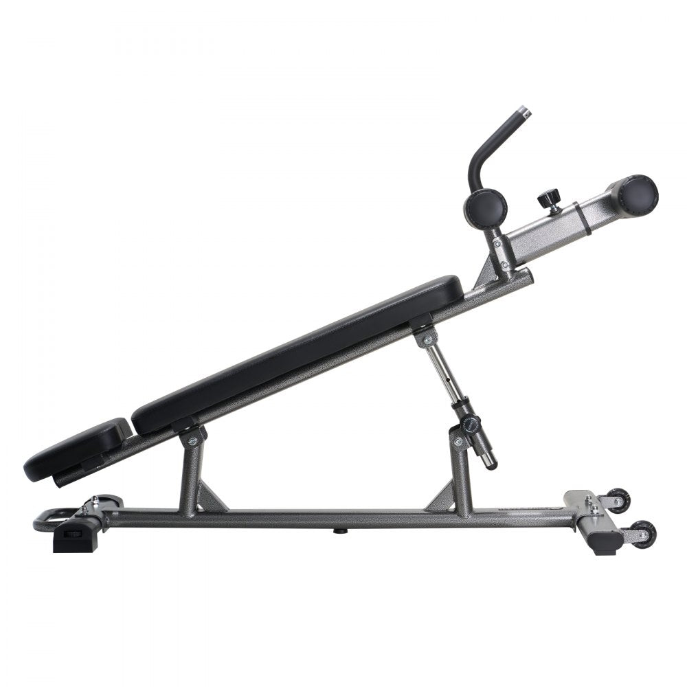 Sit Up Bench, Decline Ab Bench with Reverse Crunch Handle, with 4 Adjustable Height Settings, Heavy Duty Steel, 454 kg C