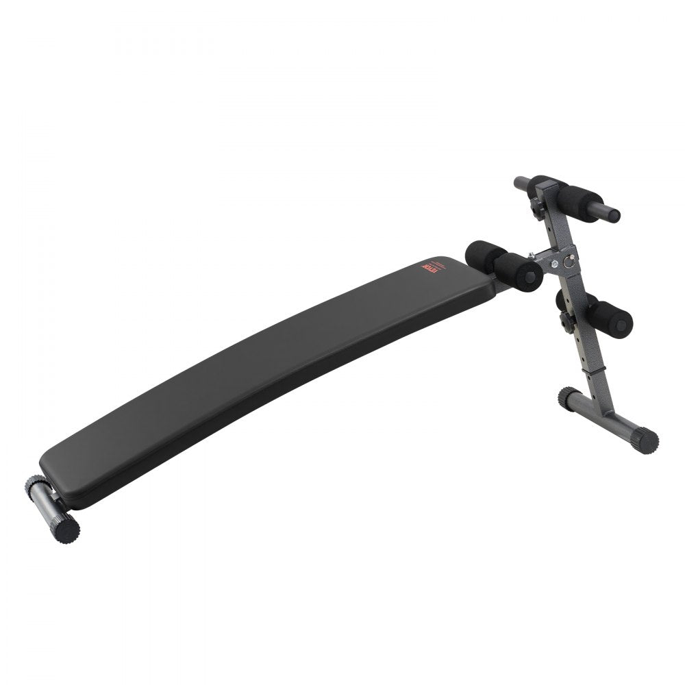 Sit Up Bench Folding Curved Ab Bench 5 Adjustable Height 226 Kg Capacity