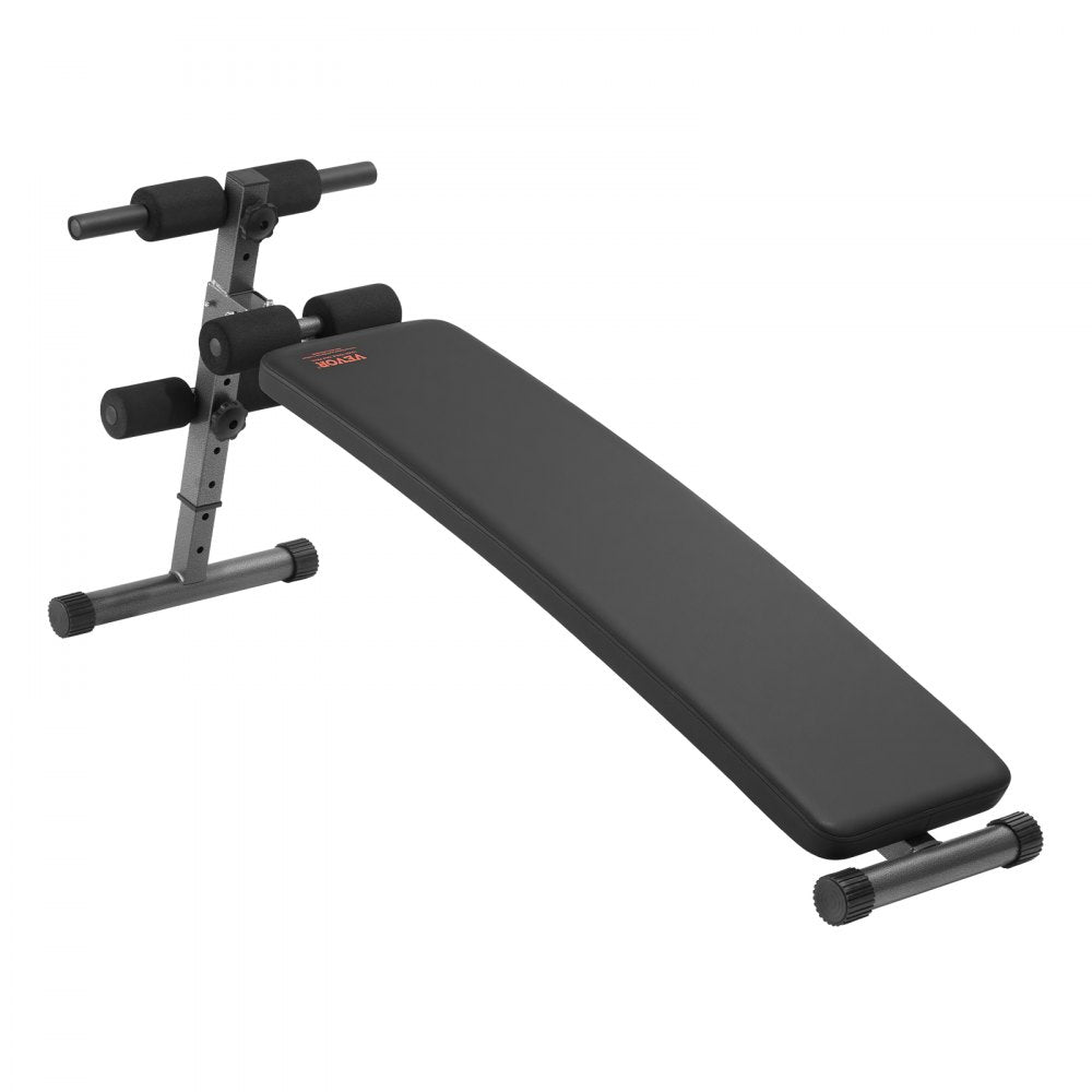 Sit Up Bench Folding Curved Ab Bench 5 Adjustable Height 226 Kg Capacity