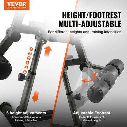 VEVOR Weight Bench Adjustable Situp Incline Bench for Home Gym Strength Training