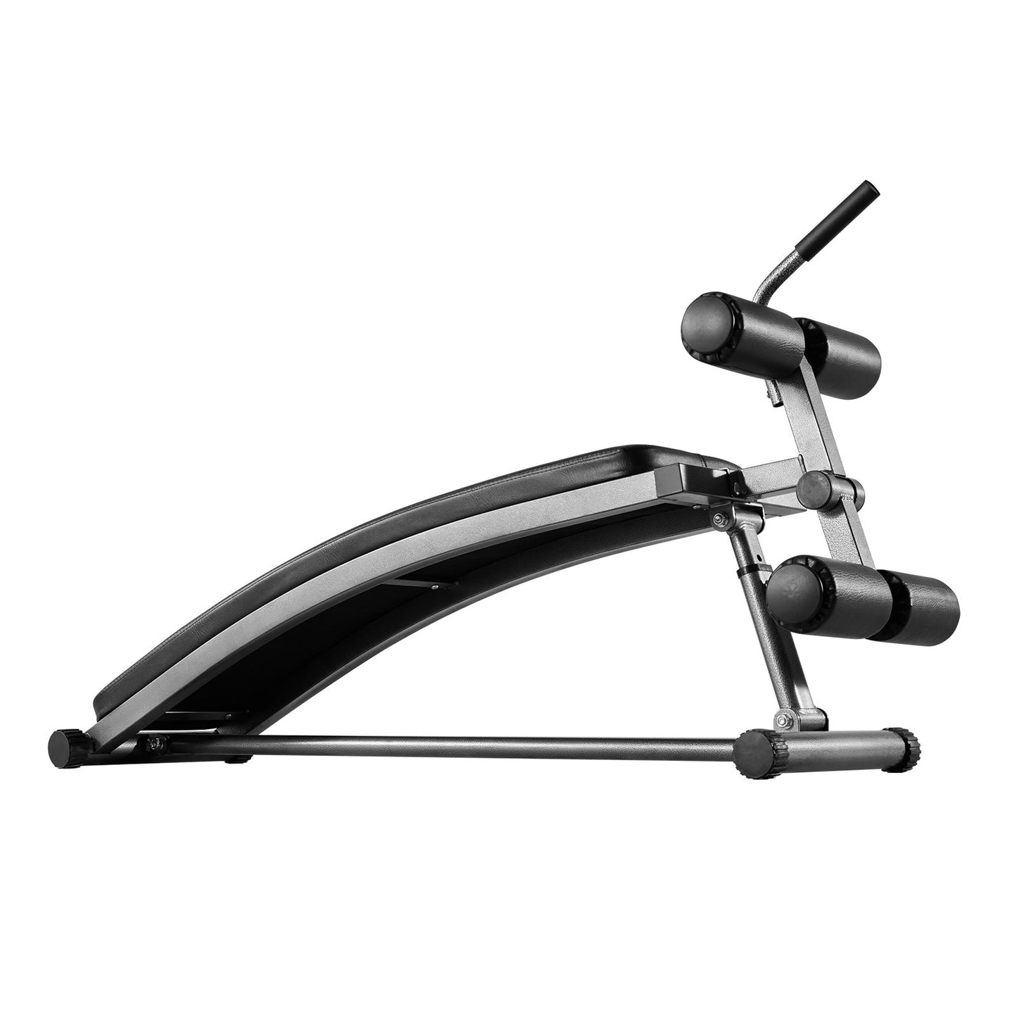 Sit Up Bench, Curved Decline Ab Bench with Reverse Crunch Handle, with 6 Adjustable Height Setting, Heavy Duty Steel, 272 Kg Capacity for Home Gym Workouts, Strength Training, Full Body Muscles