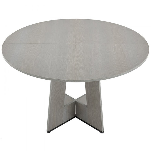 VEVOR 47 in Round Dining Table Wood Kitchen Table for 2-4 Person (Only Table)