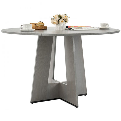 VEVOR 47 in Round Dining Table Wood Kitchen Table for 2-4 Person (Only Table)