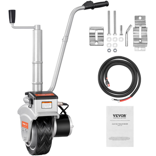 VEVOR Electric Trailer Dolly, 5000lbs Towing Capacity, 350W 12V Trailer Jockey Wheel