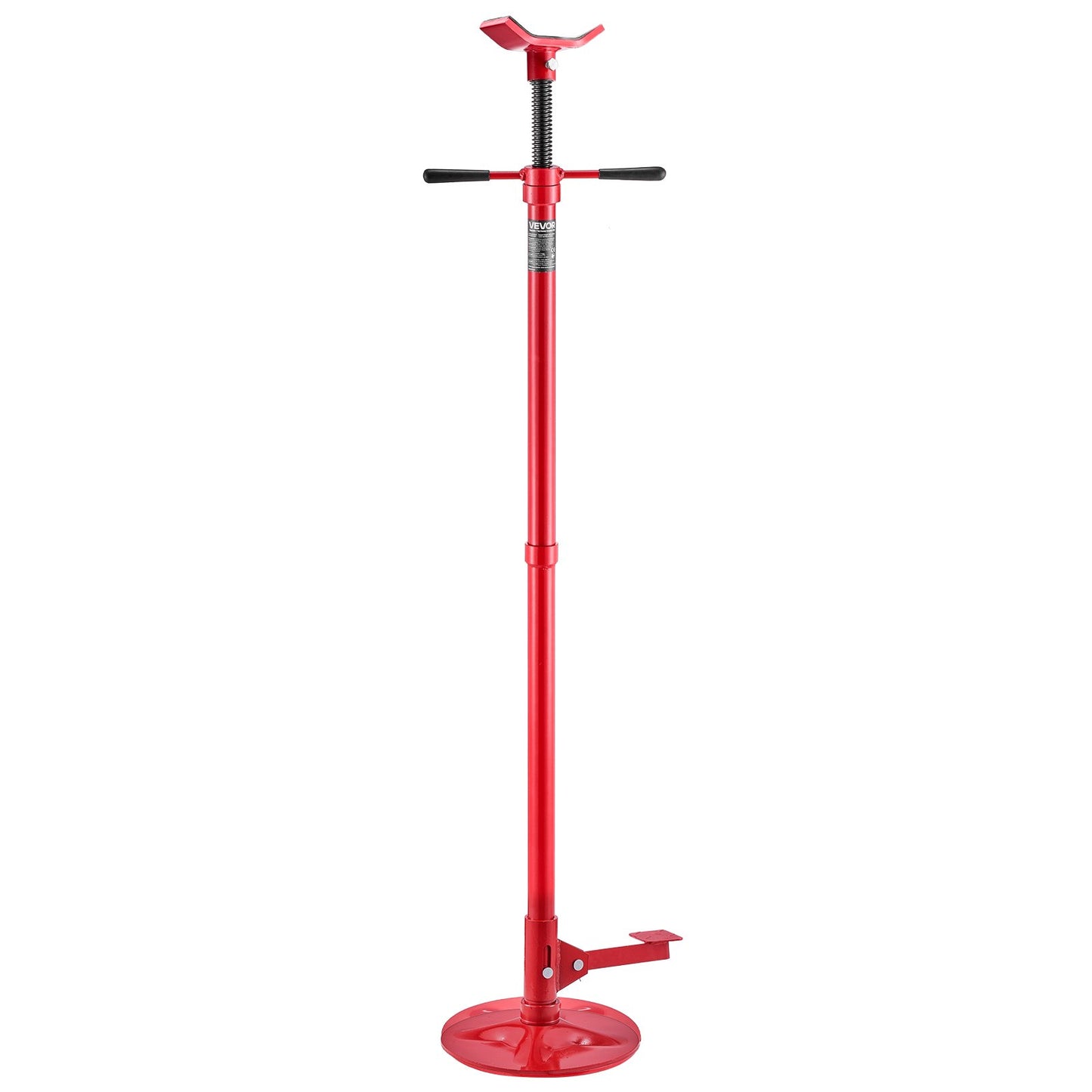 Underhoist Support Stand, 3/4 Ton Capacity Under Hoist Jack Stand, Lifting from 1320 mm to 2032 mm, Bearing Mounted Spin Handle, Foot Pedal Adjustment, Stable Base, Support Vehicle Components