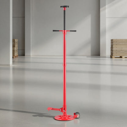 Underhoist Support Stand, 3/4 Ton Capacity Under Hoist Jack Stand with Two Wheels, Lifting from 1320 to 2032 mm, Bearing Mounted Spin Handle, Foot Pedal, Stable Base, Support Vehicle Components