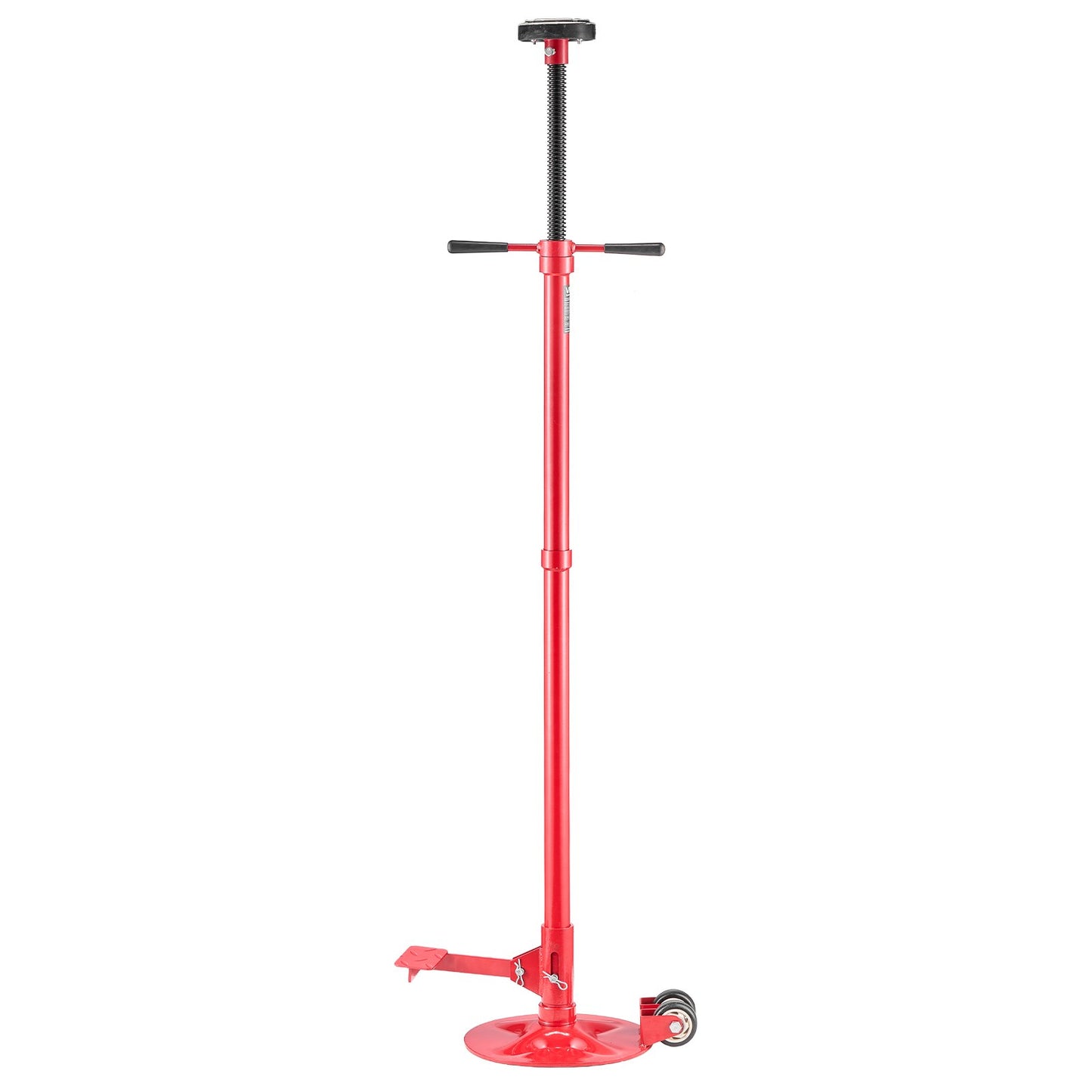 Underhoist Support Stand, 3/4 Ton Capacity Under Hoist Jack Stand with Two Wheels, Lifting from 1320 to 2032 mm, Bearing Mounted Spin Handle, Foot Pedal, Stable Base, Support Vehicle Components