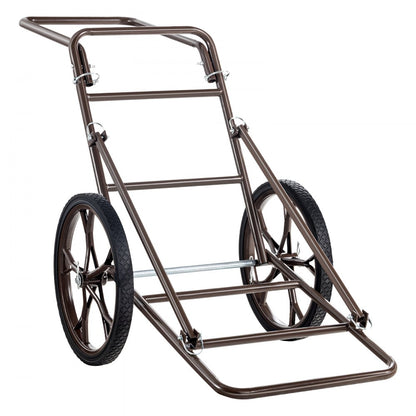 VEVOR Folding Deer Cart Game Hauler Utility Gear Dolly 500 LBS Capacity