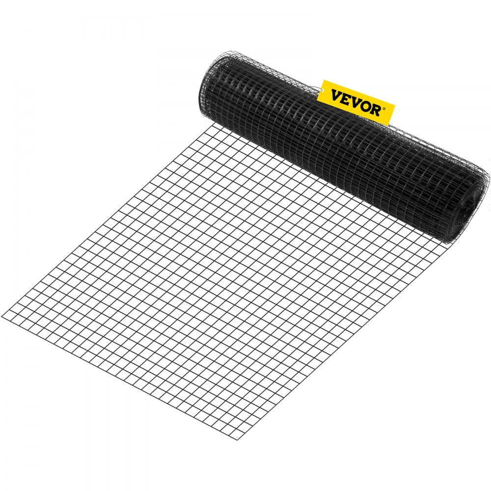 Welded Wire Fence Vinyl Coated Chicken Rabbit Mesh 1"x1" 16 Gauge 24"x100'