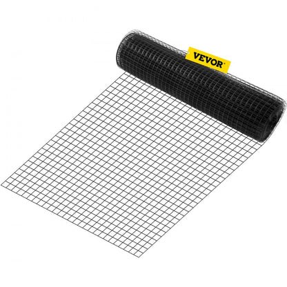 Welded Wire Fence Vinyl Coated Chicken Rabbit Mesh 1"x1" 16 Gauge 24"x100'