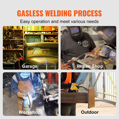VEVOR Flux Core Welding Wire, E71T-GS 0.030-inch 10LBS, Gasless Mild Steel MIG Welding