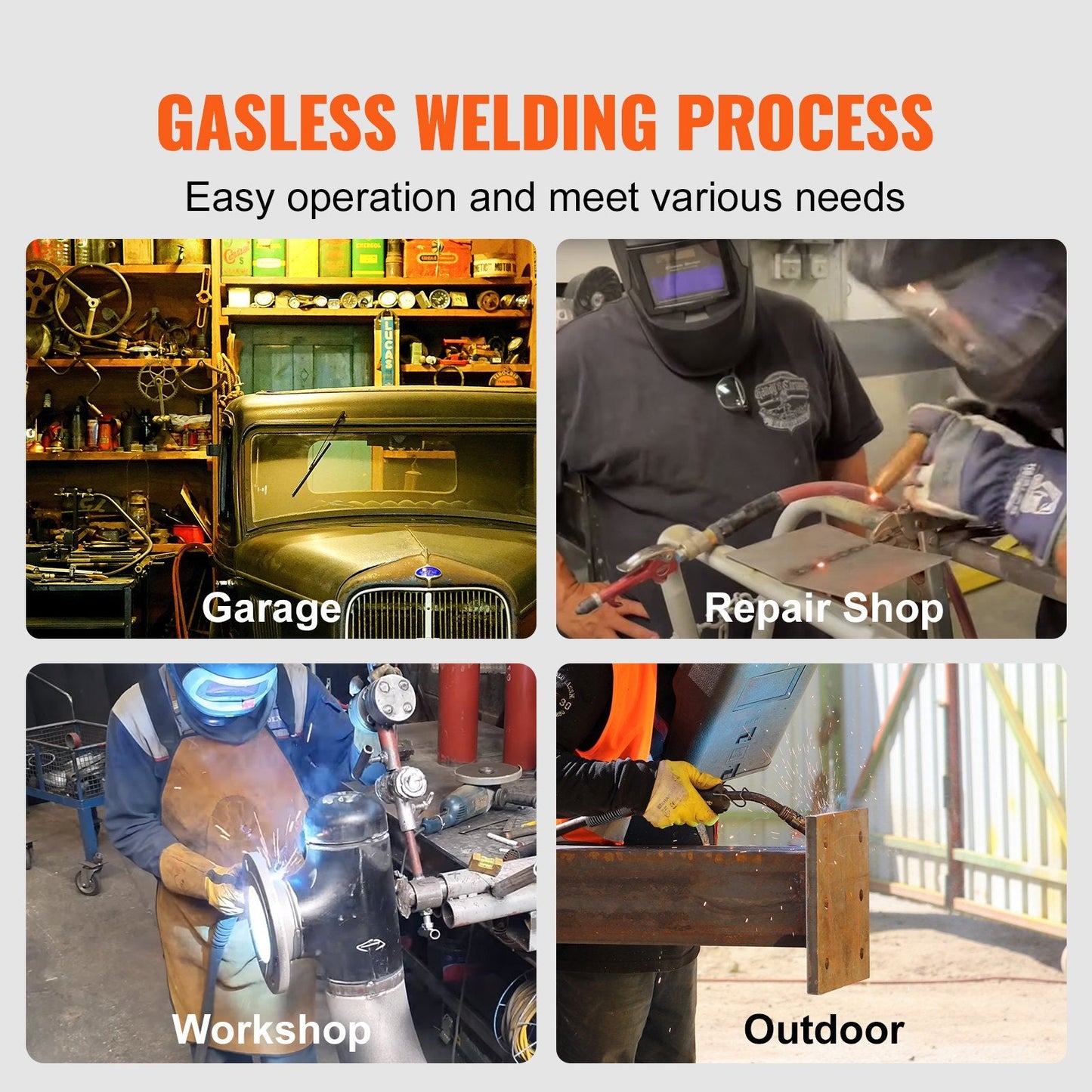 Gasless MIG Welding Wire, E71T-GS 0.8mm 4.5kg, Low Spatter for Outdoor Use