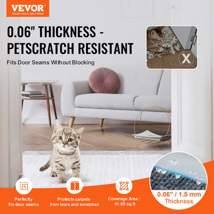 VEVOR Carpet Protector for Pets, 15" x 4' PVC Scratch-Proof Cat Carpet Protector