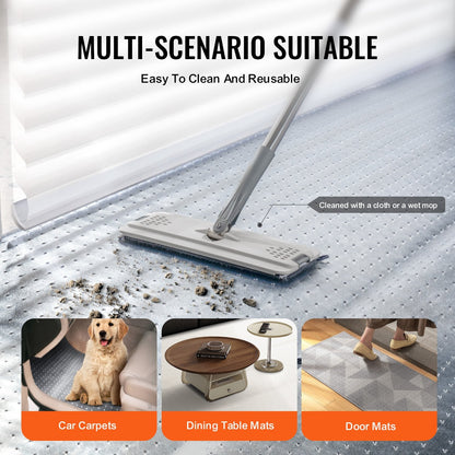 Pet-Friendly Scratch-Proof PVC Carpet Protector, 0.38m x 1.10m, Transparent Mat