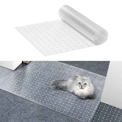 Pet-Friendly Scratch-Proof PVC Carpet Protector, 0.38m x 1.10m, Transparent Mat