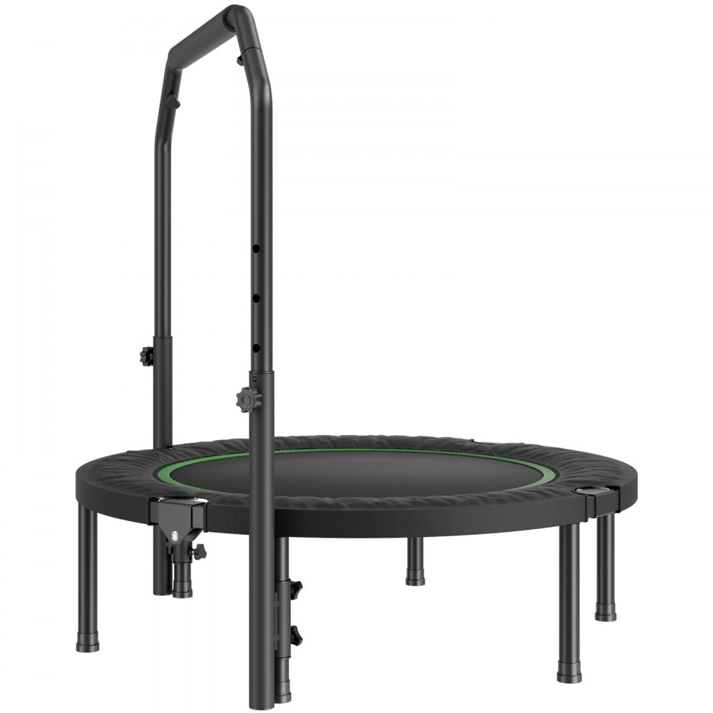 VEVOR 40" Foldable Mini Fitness Trampoline Adults Exercise Rebounder with Handle
