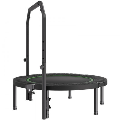 VEVOR 40" Foldable Mini Fitness Trampoline Adults Exercise Rebounder with Handle