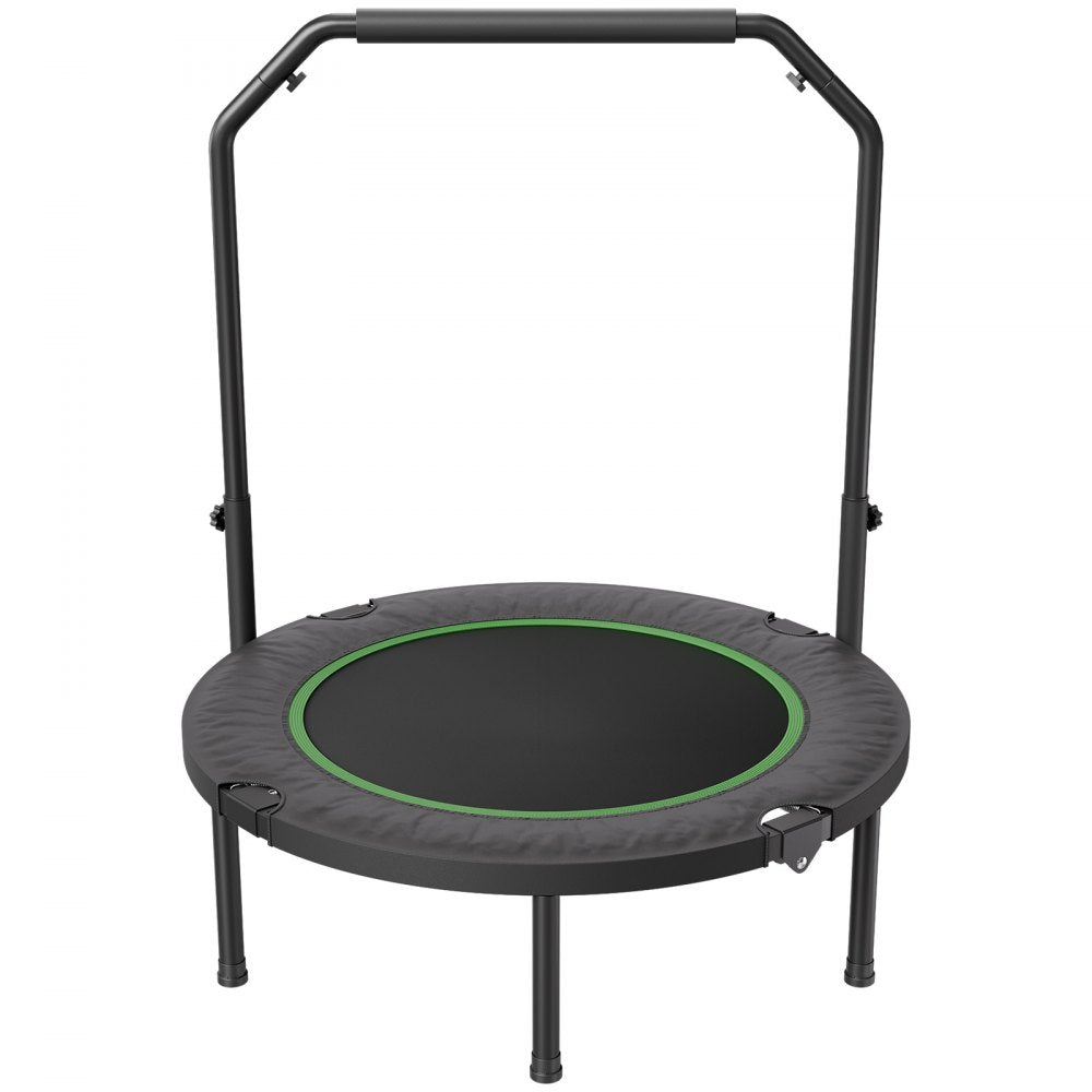 VEVOR 40" Foldable Mini Fitness Trampoline Adults Exercise Rebounder with Handle