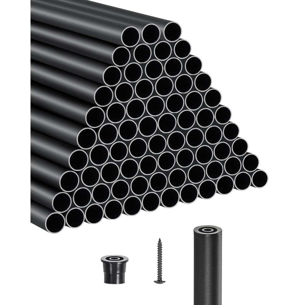 Staircase Balusters 101 Pack 660mm Aluminum Spindles with Screws/Rail Caps