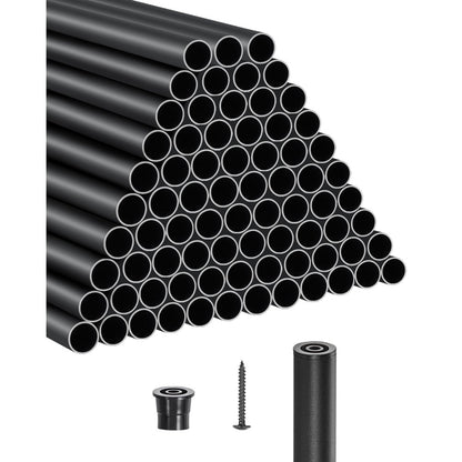 Staircase Balusters 101 Pack 660mm Aluminum Spindles with Screws/Rail Caps