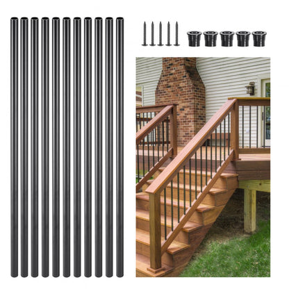 Staircase Balusters 101 Pack 660mm Aluminum Spindles with Screws/Rail Caps