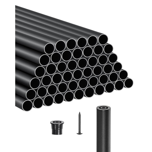 Staircase Balusters 51 Pack 813mm Aluminum Spindles with Screws/Rail Caps