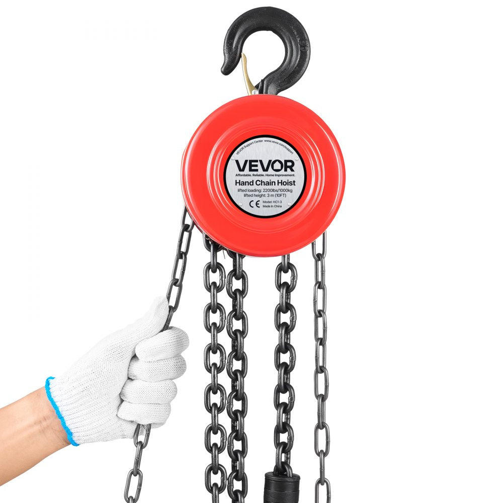 Hand Chain Hoist 1 T Capacity 3 m Manual Chain Block with G70 Chain