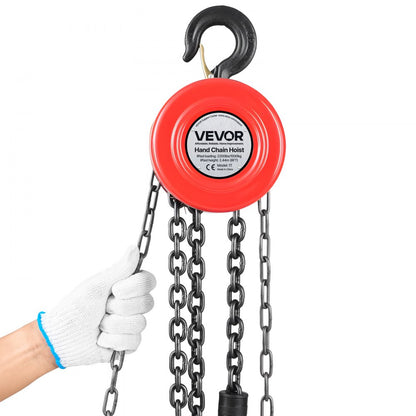 Hand Chain Hoist 1 T Capacity 2.44 m Manual Chain Block with G70 Chain