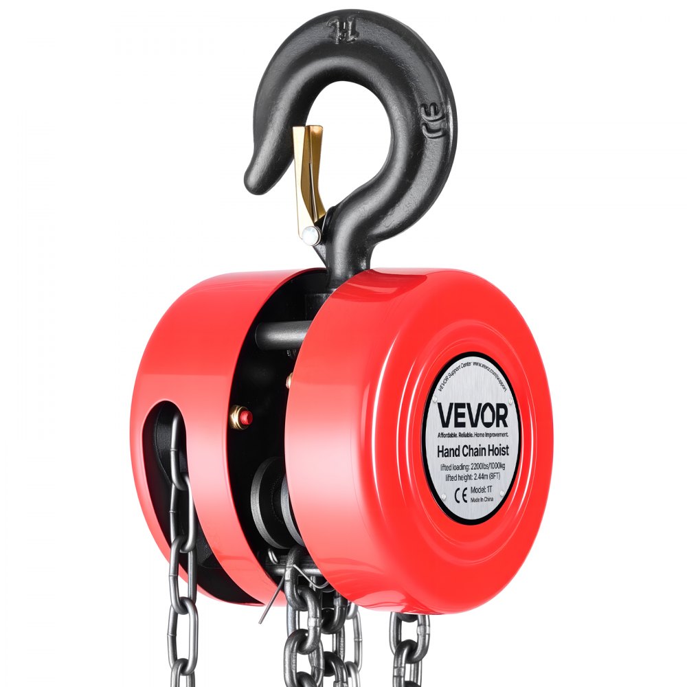 Hand Chain Hoist 1 T Capacity 2.44 m Manual Chain Block with G70 Chain