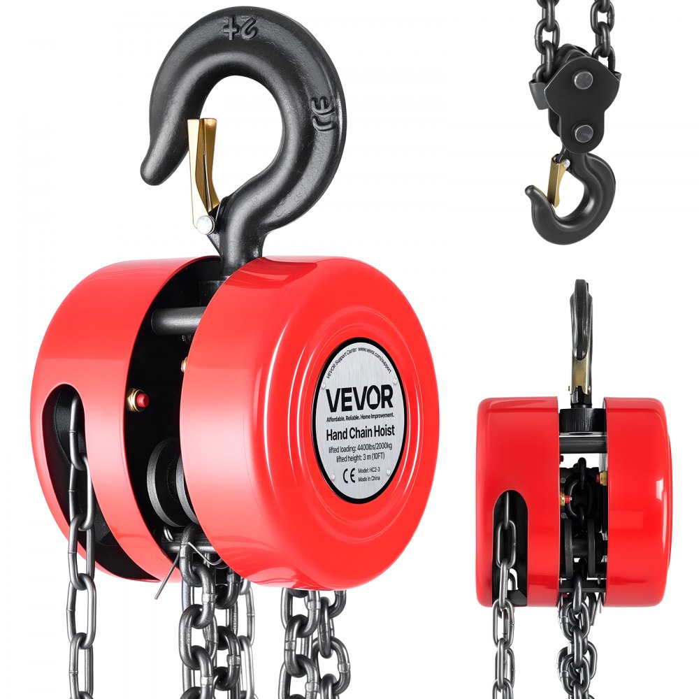 Hand Chain Hoist 2 T Capacity 3 m Manual Chain Block with G70 Chain