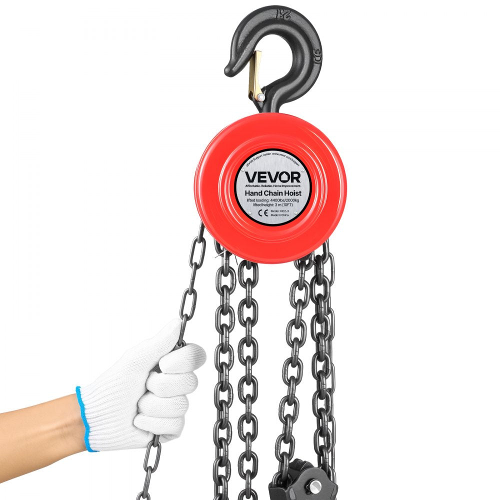 Hand Chain Hoist 2 T Capacity 3 m Manual Chain Block with G70 Chain