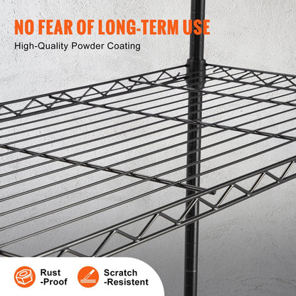 Q195 carbon steel construction with powder coating resists rust and surface scratches