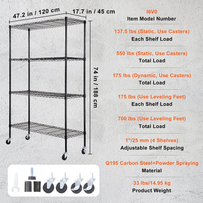Ten included S-hooks add flexible hanging storage for tools and household accessories