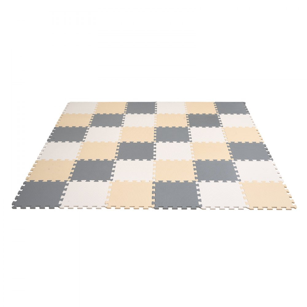 Kids Foam Puzzle Floor Playmat 0.4 in 36 Pcs Interlocking EVA Soft Tiles